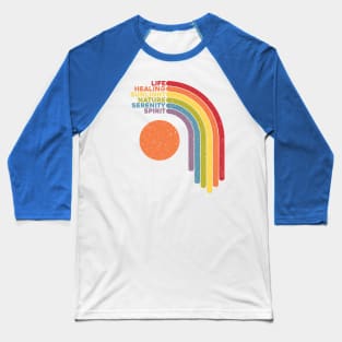 LGBT Pride Flag Colors Meaning Baseball T-Shirt